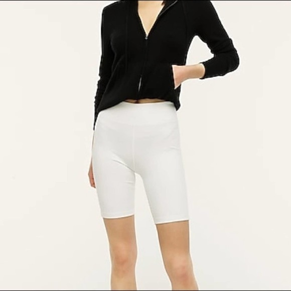 JCrew White High Rise Bike short in Signature flex XS - Picture 1 of 8